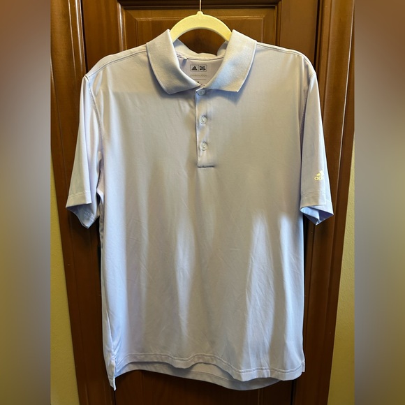 3 Men’s Adidas Pure Motion Golf Polos- White/Lime Green Orange, & Lt. Purple⛳️⛳️ - Picture 11 of 14